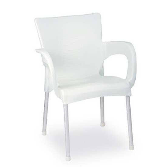 Ayder (UĞUR) Sandalye %100 Bahçe Balkon Sandalyesi Beyaz