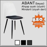 Abant  ,Minderli , Ahşap Siyah Ayaklı