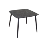 TRUVA Truva Masa (Siyah) 90x90 Metal Ayaklı