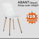 Abant (Beyaz) , ㅤㅤㅤㅤㅤㅤㅤㅤㅤㅤAhşap Doğal Ayaklıㅤㅤㅤㅤㅤㅤ