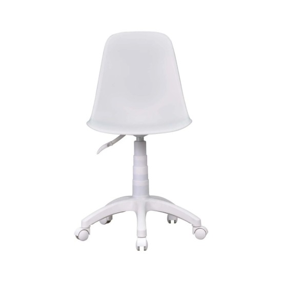 Estelia Abant Beyaz Plastik Ayaklı Çalışma Sandalyesi