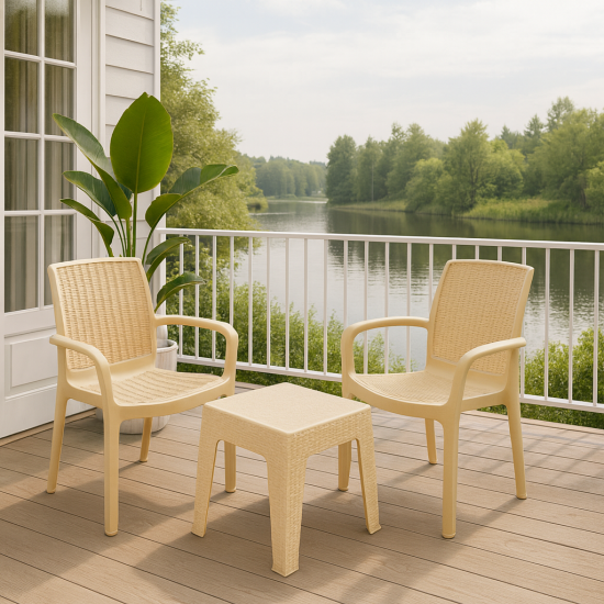 Bahar Bahçe Efes 2 Sandalye 1 Sehpa Orijinal Takım