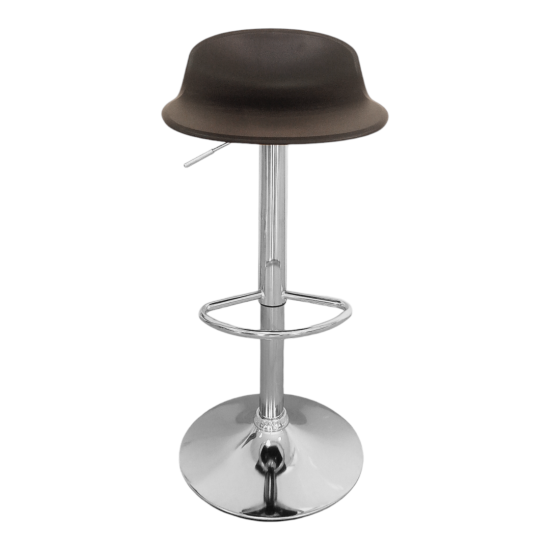 Estelia Ilgaz Krom Ayaklı Amortisörlü Bar Sandalyesi