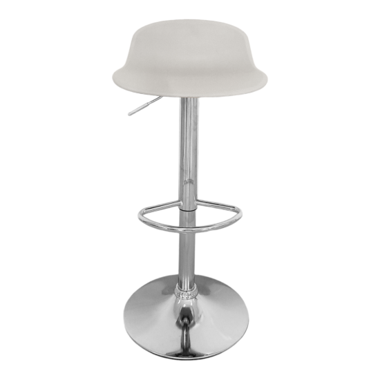 Estelia Ilgaz Krom Ayaklı Amortisörlü Bar Sandalyesi