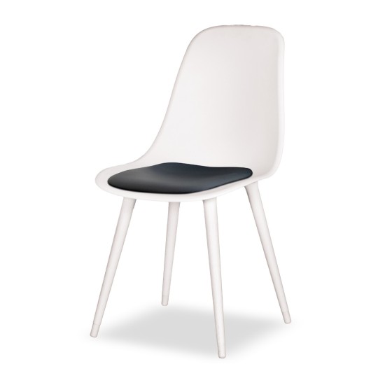 Estelia Abant Doğal Ahşap Ayaklı Minderli Sandalye