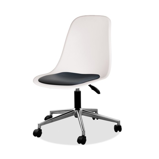 Estelia Abant Krom Ayaklı Çalışma Sandalyesi Minderli