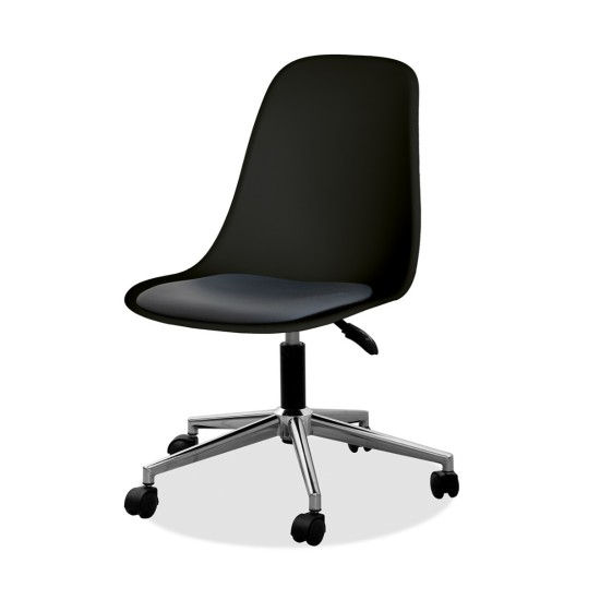 Estelia Abant Krom Ayaklı Çalışma Sandalyesi Minderli