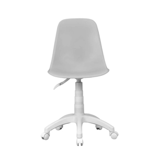 Estelia Abant Beyaz Plastik Ayaklı Çalışma Sandalyesi