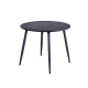 Estelia Truva Q90 Cm Siyah Metal Ayaklı Masa