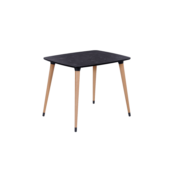 Estelia Truva 90x90 Cm Doğal Ahşap Ayaklı Masa