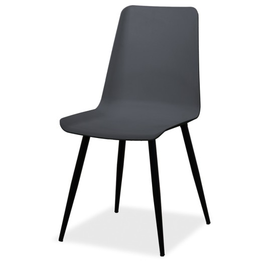 Estelia Salda Siyah Metal Ayaklı Sandalye